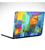 Kare Renkler Soyut Laptop Sticker 14 inch (35X26CM)