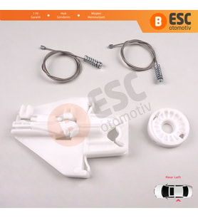 Skoda Fabia MK1 99-2008 4/5 Kapı Praktik Van 6Y0839461 İçin Elektrikli Arka Sol Cam Kriko Tamir Seti