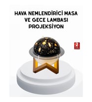 Mey İthalat® USB Mini Hava Nemlendirici ve Projeksiyon Lamba – Taşınabilir, Sessiz, Dekoratif Aromat