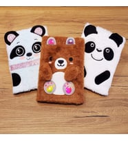 Panda Tasarımlı Peluş Defter