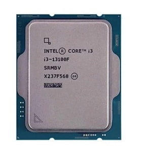 INTEL CORE i3 13100F 17MB 4çekirdekli VGA YOK 1700p 58w Kutusuz+Fansız