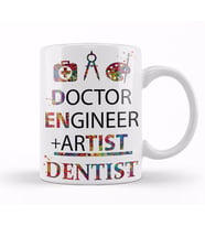 Doctor Engineer Artist Dentist 024 Kupa Bardak Porselen