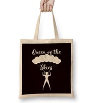 Queen Of Skies Paraglider Parachutist Skydiver Paragliding Bez Çanta Uzun Saplı