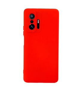 Mi 11T Pro Kılıf Nano içi Kadife Silikon - Kırmızı