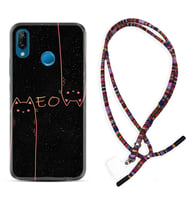 Huawei P20 Lite Mate 10 20 Lite Pro P40 Lite KılıfBoyun Asklı Rasta Silikon Meow 1657