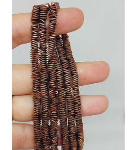 Hematit Taşı Kare Şekilli 1*4mm Dizi (56056)