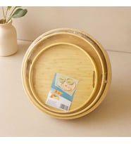 Bambu Ahşap Yuvarlak Tepsi