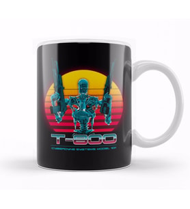 Terminator T-800 Series Kupa Bardak Porselen