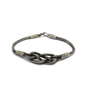 Unisex El Örmesi 8 gr 1000 Ayar Gümüş Kazaziye Bileklik (Çok Renkli)