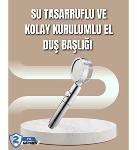 360° Ayarlanabilir Çok Fonksiyonlu Duş Başlığı
