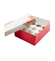 22x30x10 Düz Kapaklı 12'li CupCake Kutusu (10 Adet)