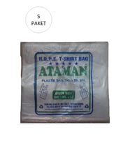Kalın Şeffaf Atlet Poşet Orta Boy 27x47 Cm 1 Kg (5 Paket-Takriben 725 Adet)