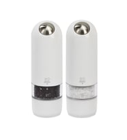 Galeri Kristal Peugeot Alaska Pilli Karabiber ve Tuz Değirmen Seti 16 Cm Beyaz