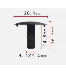HONDA UYUMLU TAMPON DAVLUMBAZ KLİPSİ (10 ADET) 90667SA70030