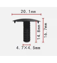 HONDA UYUMLU TAMPON DAVLUMBAZ KLİPSİ (10 ADET) 90667SA70030