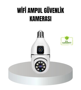 Wifi Ampul Güvenlik Kamerası 1080p Full Hd Gece Görüşlü Ve Hareket Algılamalı