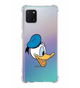 Samsung Galaxy Note 10 Lite  Köşe Korumalı Antişok Kapak Donald Duck Tasarımlı Şeffaf  Kılıf