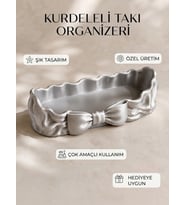 Kurdeleli Aksesuar Kutusu ve Dekoratif Takı Çanağı