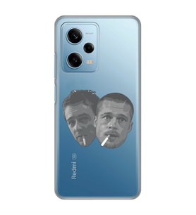 Redmi Note 12 Pro 5G Uyumlu Fight Club Desenli Şeffaf Telefon Kılıfı