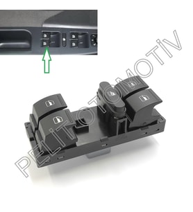 Tiguan (2008-2018) Sol Dörtlü Cam Açma Düğmesi 1K4959857C