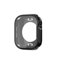 Apple Watch 10 46mm Uyumlu 360 Derece Korumalı Kasa ve Ekran Koruyucu Zore Watch Gard 12 (Parlak Siyah)