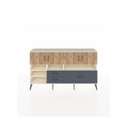 Arges Konsol 8 Raflı 3 Çekmeceli 4 Kapaklı 176x30x99 Aytaşı-Çam/Antrasit