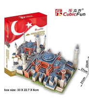 Cubic Fun 3D 225 Parça Puzzle Tarihi Ayasofya Camii