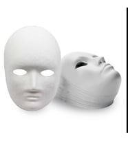 Karton Maske, Boyanabilir, Eğitici Maske Boyama, Etkinlik ve Hobi Maskesi