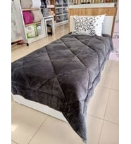 ETEHOMETEX TEK KİŞİLİK ÇİFT TARAFLI LÜX WELSOFT - PAMUK ULTRA YUMUŞAK PELUŞ YORGAN KELEBEKLİ