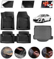 Mazda 3 2003-2009 Uyumlu Paspas Araca Özel Bagaj Havuzu MBS Siyah