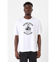 Michael Myers Butcher Shop Beyaz Erkek Oversize Tshirt