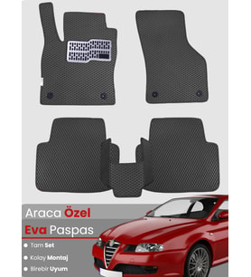 ALFA ROMEO GT COUPE (2003-2010) Uyumlu EVA Paspas Tam Set–Araca Özel,Kolay Montaj,Su Geçirmez