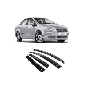 fiat linea ön arka 4.lü set cam rüzgarlığı