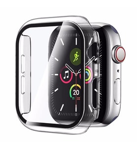 Microsonic Apple Watch Series 6 44mm Kılıf Clear Premium Slim WatchBand Şeffaf