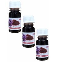 3 Adet Kırmızı Safran Mürekkebi Zaferan Zafran Geneleksel Yöntem 10 Ml (Buz-Buz)
