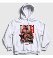 Presmono Unisex Beyaz Baddest Mike Tyson Boks Boxing Kapüşonlu Sweatshirt 426823tt