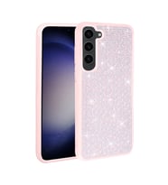 Galaxy S23 Plus Kılıf Parlak Taşlı Tasarım Zore Ston Kılıf (Pembe)