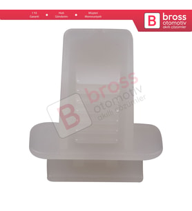 Fiat için 10 Adet Plastik Klips Beyaz 60811628