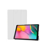 Apple iPad 10.2 (8.Nesil) Uyumlu Zore Smart Cover Standlı 1-1 Kılıf (Beyaz)