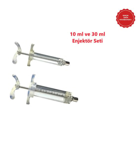 Forvet Kaynatılabilir Mika İthal Veteriner Enjektör 10 ml-30 ml Set