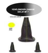 Cıtroen C5 Uyumlu Araç,araba,oto Vites Körüğü Sarı Dikiş