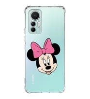Xiaomi Mi 12 Lite Uyumlu Köşe Korumalı Antişok Kapak Minnie Mouse Tasarımlı Şeffaf Silikon Kılıf