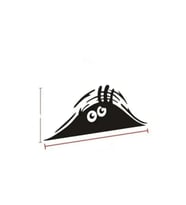 Oto Gözler Sticker. Yapıştırma Bagaj Bakan Sticker Yapıştırma