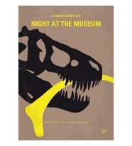 No672- Night At The Museum Tablo Ahşap Poster Dekoratif