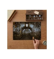 Duvar Yazısı Tünel Yeraltı Tasarımı 240 parça Ahşap Puzzle Ahşap Kutuda MP04082