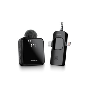 Polosmart PBS159 Kablosuz Yaka Mikrofonu Siyah