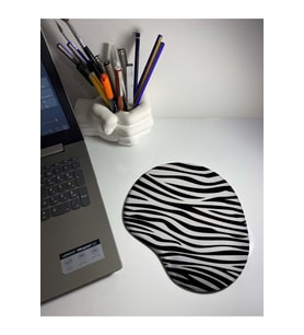 Zebra Desenli Bilek Destekli Mouse Pad