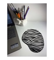 Zebra Desenli Bilek Destekli Mouse Pad
