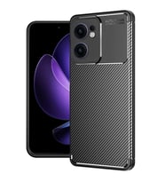 Newface Oppo Reno 13F Kılıf Auto Focus Karbon Kapak - Siyah