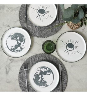 Black Shadow Nordic Pasta Tabağı 22 Cm 4 Adet 22981-82